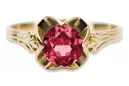 Ring Ruby 14K Yellow gold Vintage Jewlery vrc023y